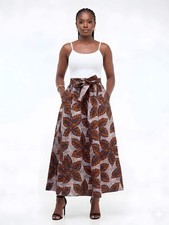 African Long Maxi Skirt  One Size