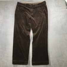 Vintage Polo Ralph Lauren Corduroy Pants Men's 40 X 30 Brown Cotton Preston Pant