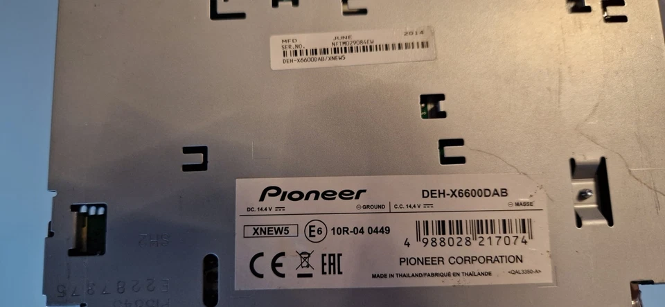 PIONEER DEH-X6600DAB 1-din AUTORADIO FM DAB AUX USB EINWANDFREI!! - Bild 4 von 4