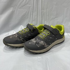 Merrell Nova 3 MK267733 Sneaker Kids Size 7 Gray Lime Hook-and-Loop Shoes EBS791