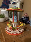 J. Chein & Company Rocket Ride Vintage Tin Wind-up Toy with Box