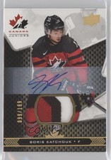 2018 Upper Deck Team Canada Juniors Premium Swatch /199 Boris Katchouk Auto a3i