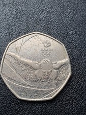 2016 Team GB Olympic Swimming 50p Fifty Pence Piece Coin Circulated