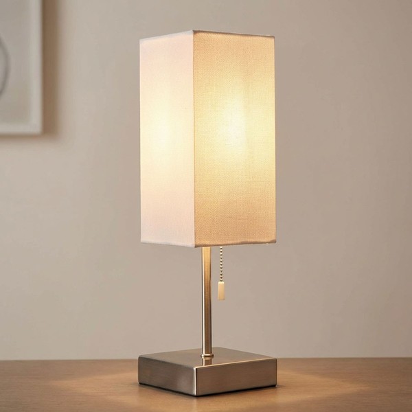 Tischleuchte Tischlampe Wohnzimmerlampe Beistellleuchte Stoff Usb Ladefunktion-image