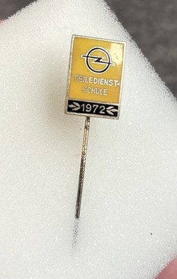 Opel Teiledienstschule 1972 Anstecknadel 25x14mm Abzeichen Preissler Pforzheim