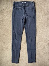 Levi  s Women  s Denim Jeans Black 721 High Rise Skinny Jeans Sz 27x32 18882-0024