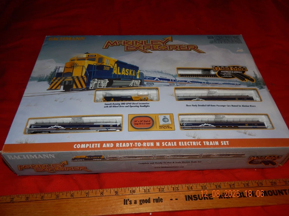 Bachmann McKinley Explorer RTR N Scale Train Set-NIOB, But has lost some track - Image 4 of 4