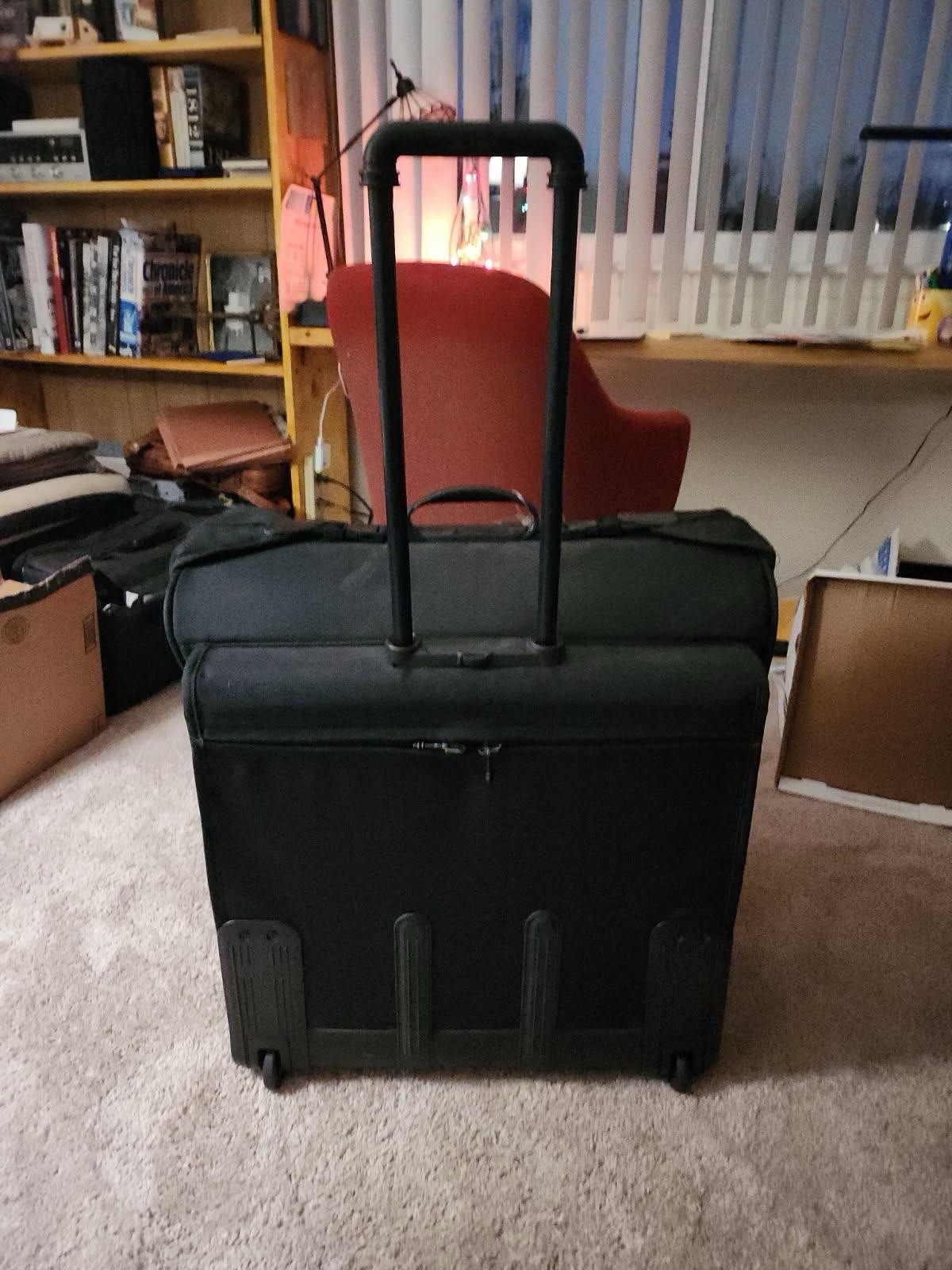 Tumi Alpha Extended Trip 2 Wheeled Garment Bag Ballistic Black