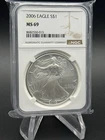 2006 American Silver Eagle Coin - NGC MS69