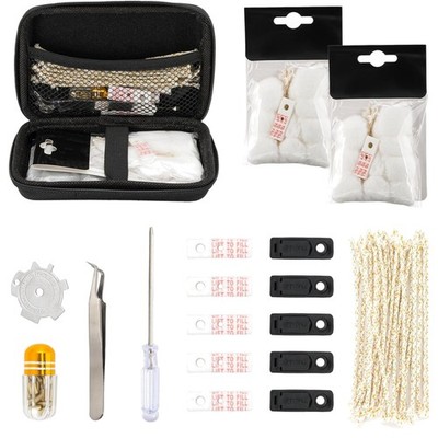 Zippo Repair Kit - Replacement Parts with Cotton, Flint, Wick, Pad & Tool