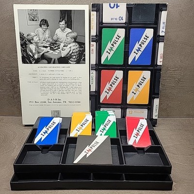 Impulse Card Game Vintage 1982 D-A-S-H INC D&S Hoffman Trays Cards Complete READ