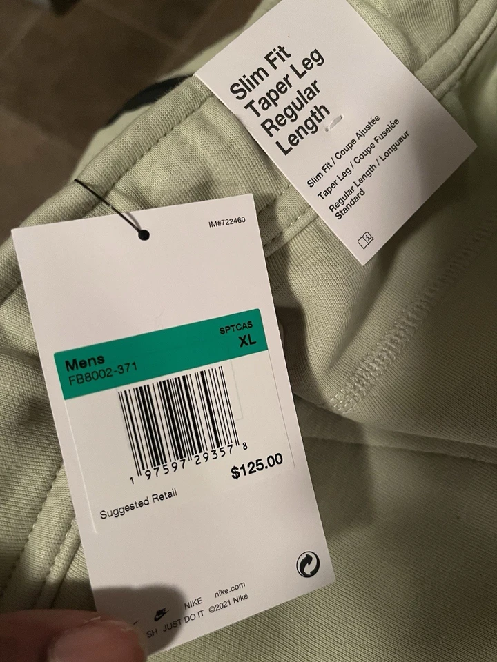 Pantalones de chándal para hombre Nike Sportswear Tech Sea Glass/negro polar DSWT XL Foto 3 de 3