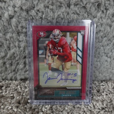 2020 Playbook Football - Jauan Jennings - Blue Ink Rookie Auto RC