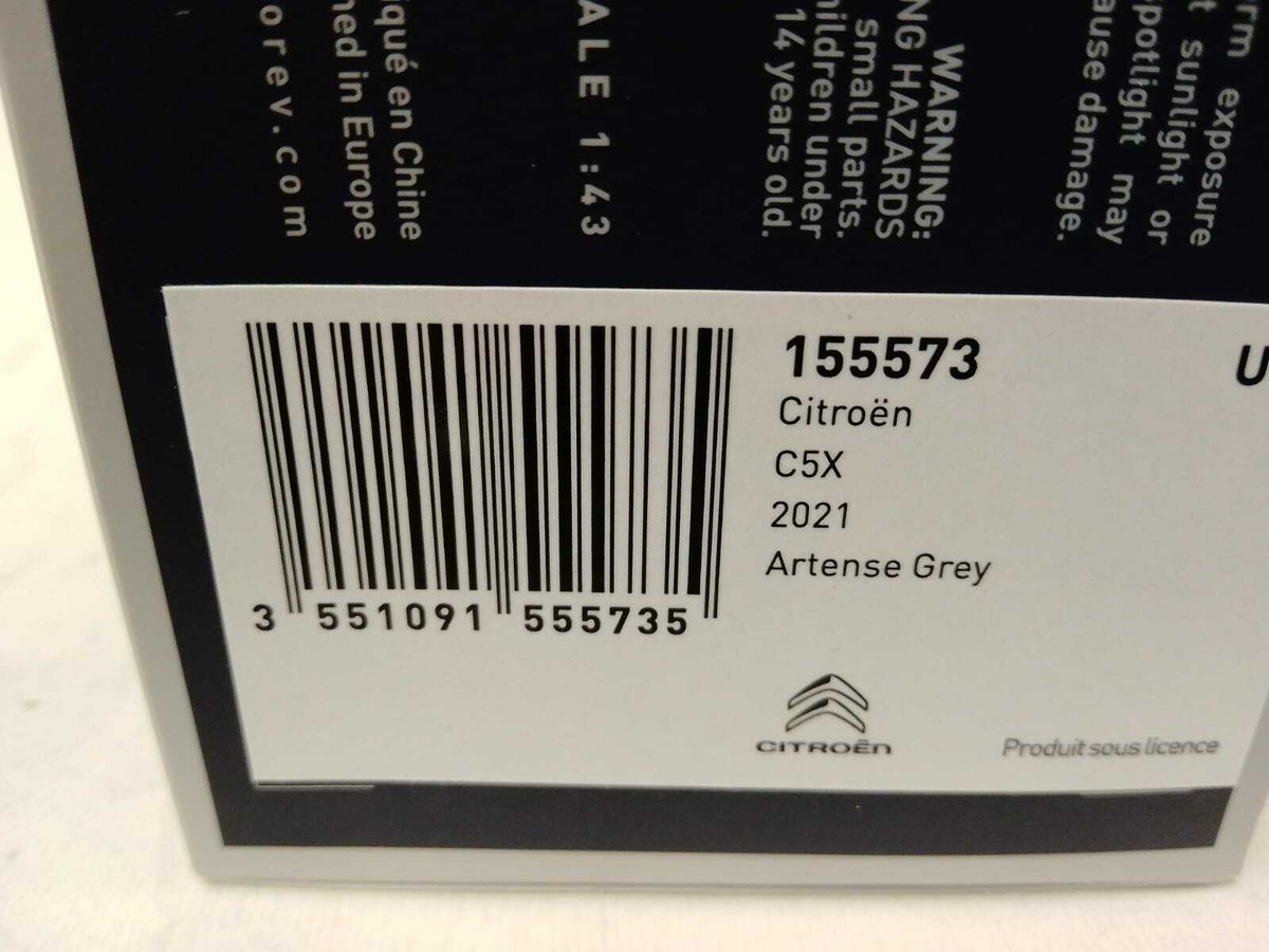NOREV シトロエンC5X 1/43 silver Norev 1:43 2021 Citroen C5X Artense Grey Die Cast Model Car