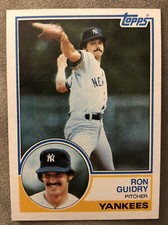 1983 Topps Ron Guidry Baseball Card #440 Yankees Pitcher High-Grade