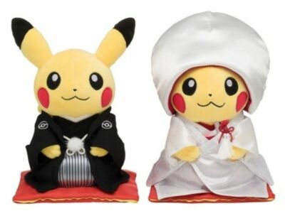 girl made a dress with 100 pikachu plush Pokmon Center: Pikachu Wedding - Dress Pikachu (Female) Plush, 8 Inch: Buy Online at Best Price in UAE
