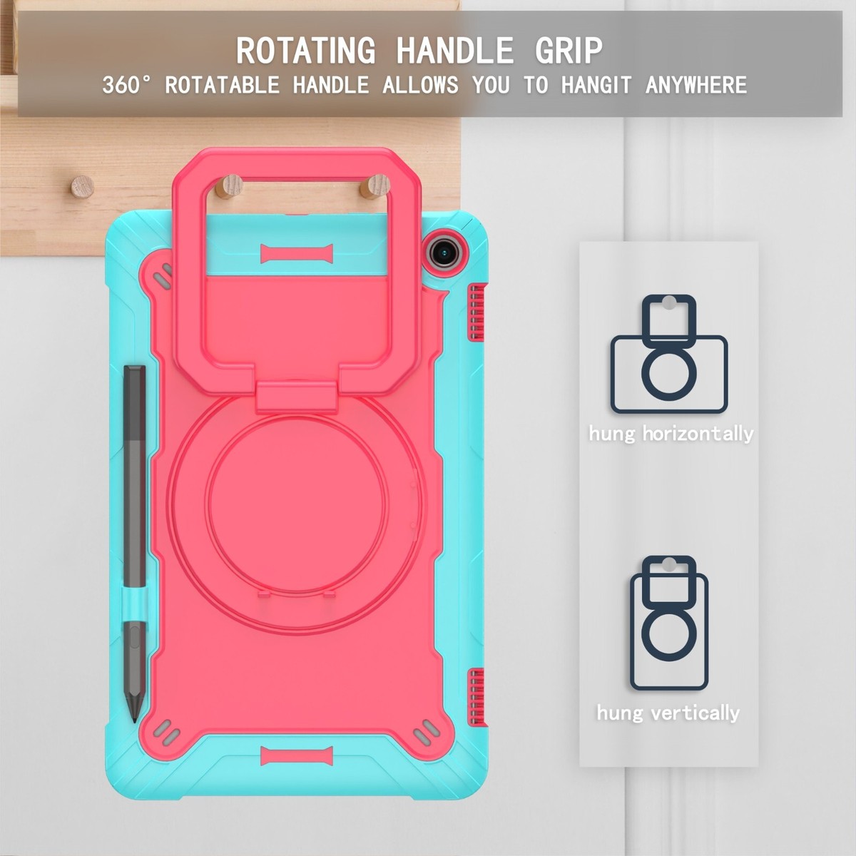 Custodia Fintie Girevole 360° Per Amazon Fire Max 11 (13ª Gen 2023) – Con Portamatita Integrato