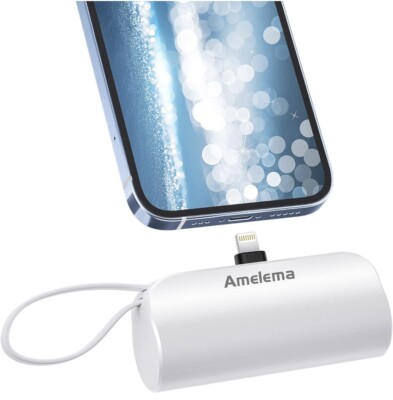 Small Portable Charger for iPhone, 5000mAh Mini Power Bank