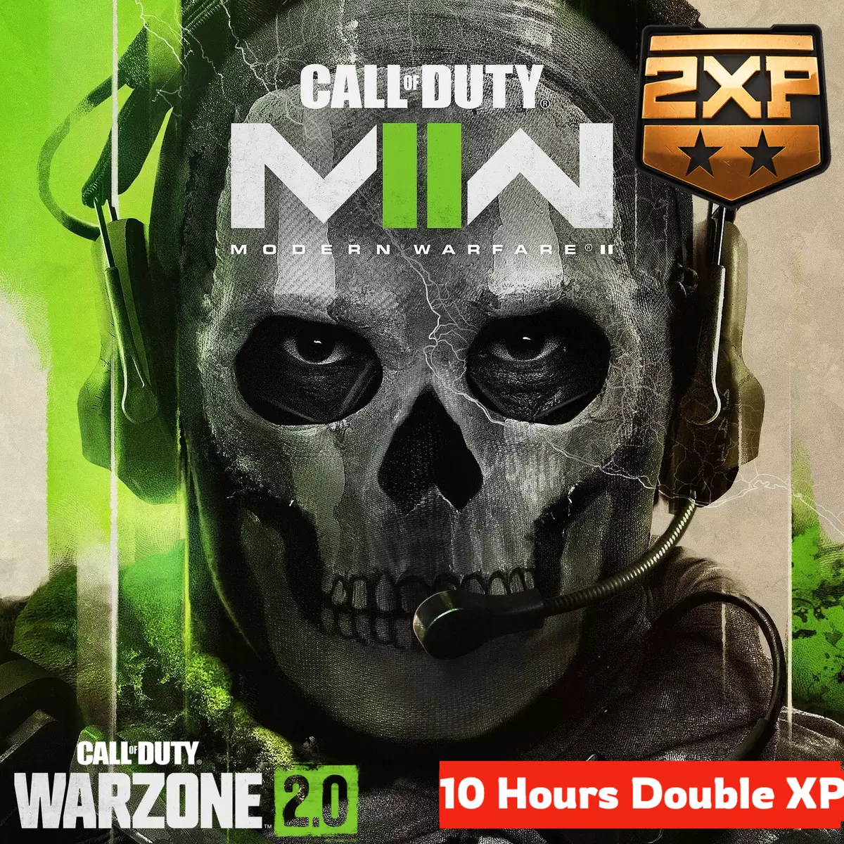 🔥Call of Duty Modern Warfare II 2 5 Hours Double XP Token Codes