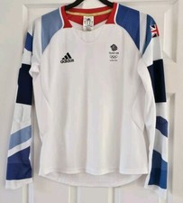 ADIDAS TEAM GB 2012 STELLA MCCARTNEY WOMEN LONG SLEEVE RUNNING TEE-SHIRT SIZE 12