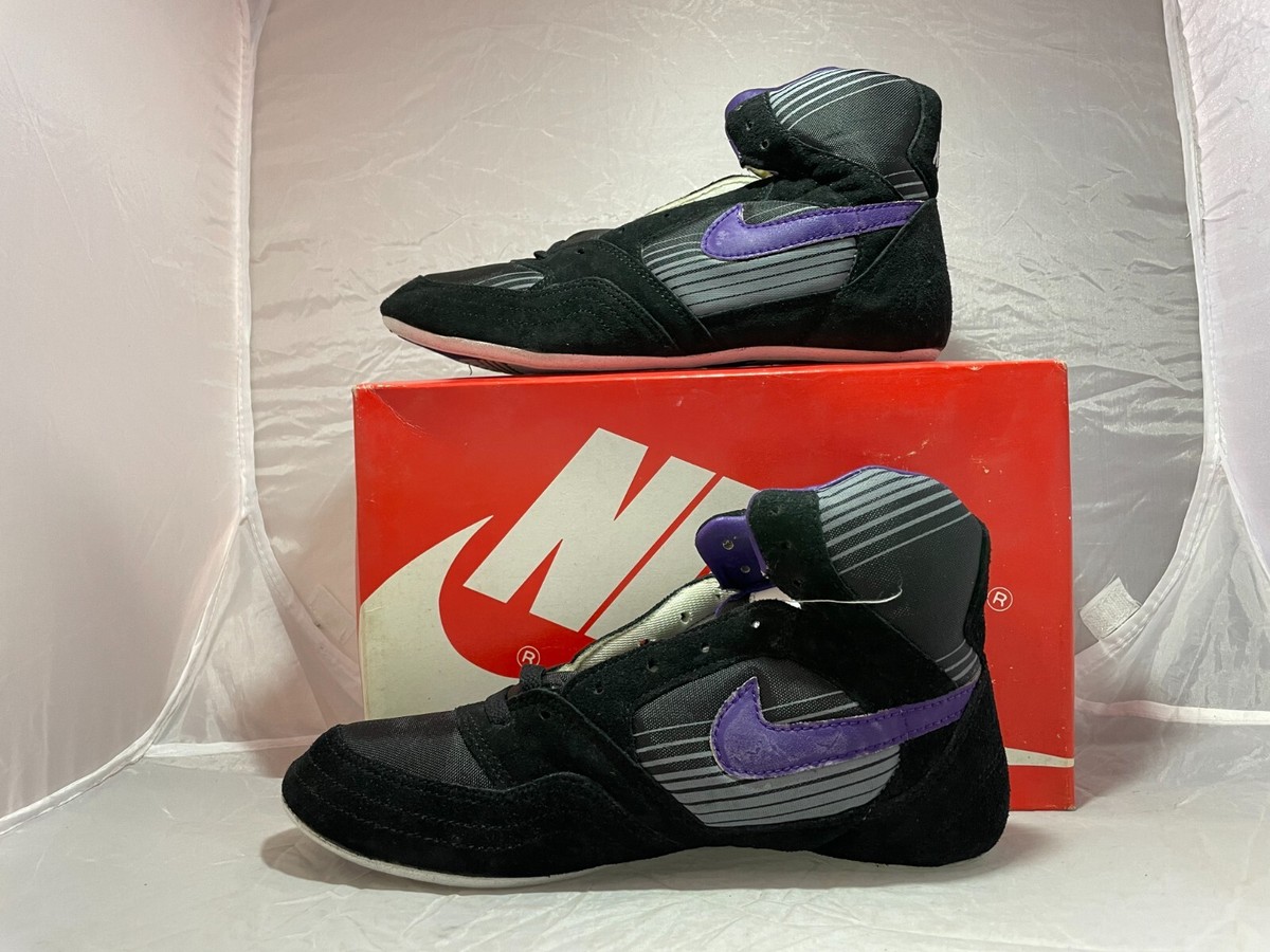 Vintage Nike Greco Supreme II 1991 Wrestling Shoes Black/Dark
