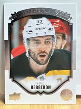 2015-16 Upper Deck Series 1 UD Portraits  Patrice Bergeron #P-46 Bruins