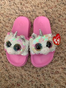 ty unicorn flip flops