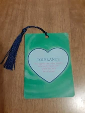 "Tolerance" Love Affirmation Bookmark Tarot Oracle Card Gift Purified&Charged