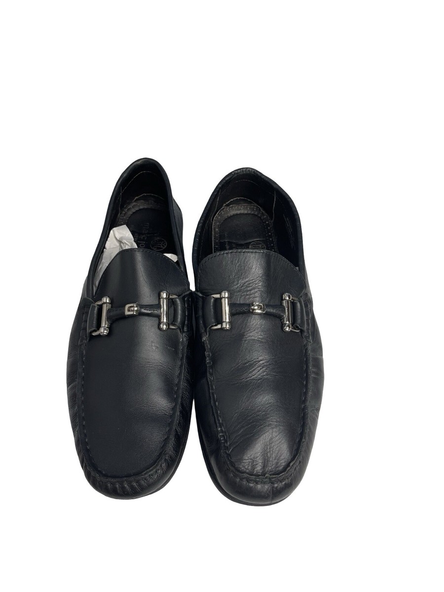 Marc Joseph MJ 6123 8N black all leather driving loafer  display picture 2
