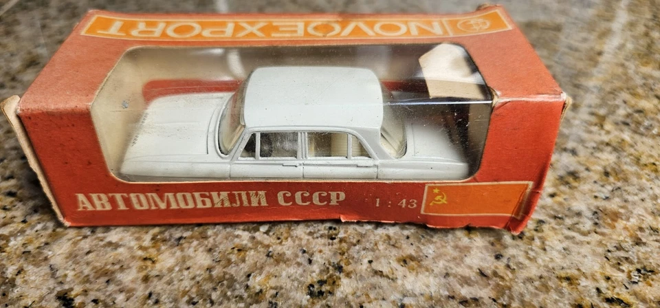 1977 Moskvich 408 Taxi Novoexport A1, USSR CCCP 1:43 Box,MEGA RARE! Barn Find!  - Image 4 of 4