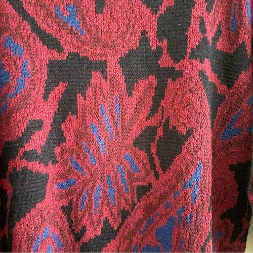 Evan Picone Vintage 80s 90s Paisley Fall Winter Sweater Women’s Size Medium - Picture 2 of 5