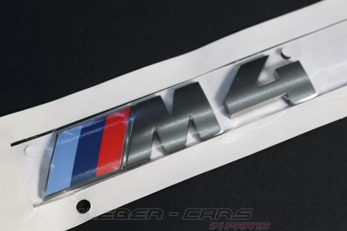 M4 Emblem Logo CERIUM GREY NEW OEM BMW M4 F82 G82 F83 G83 4 Series F32 F33