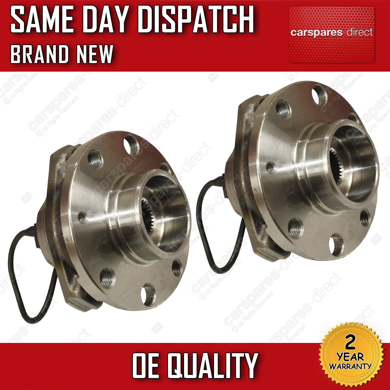 VAUXHALL ASTRA H MK5 FRONT WHEEL BEARING KIT HUB PAIR & ABS 20042014