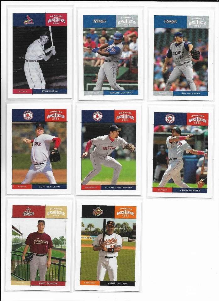 2004 Donruss Team Heroes Pick-A-Card Pedro Feller Cebrera Clemente Gwynn Musial - Image 4 of 4