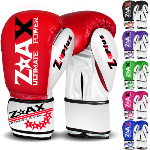 Junior Kids Leather Boxing Gloves Sparring Training Punch Bag Gloves 4,6,8 OZ - Picture 1 of 7