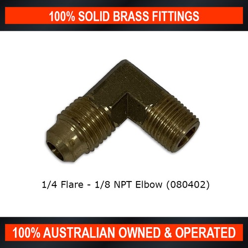 Solid Brass Fittings Male Flare Hex NPT Nipple Flare NPT Elbow Flare Union Tee - Picture 14 of 19
