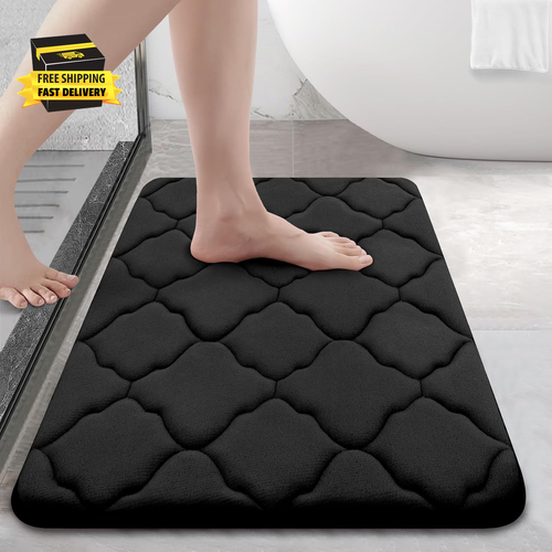 Memory Foam Bath Mat Rug 24X16, Soft and Absorbent Bathroom Rugs, Non-Slip, Comf