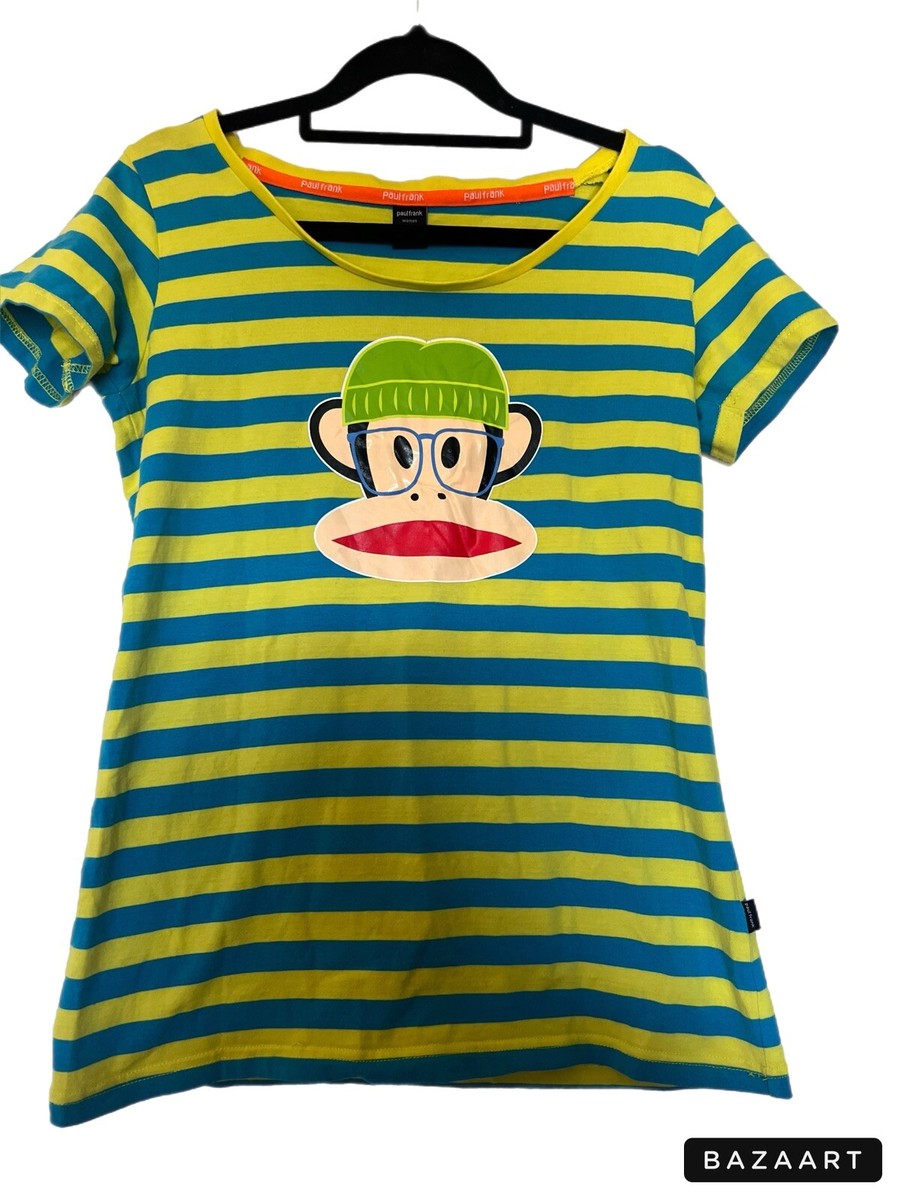 Paul Frank Stripe Monkey T-ShirtOfficial Licensed Size Large