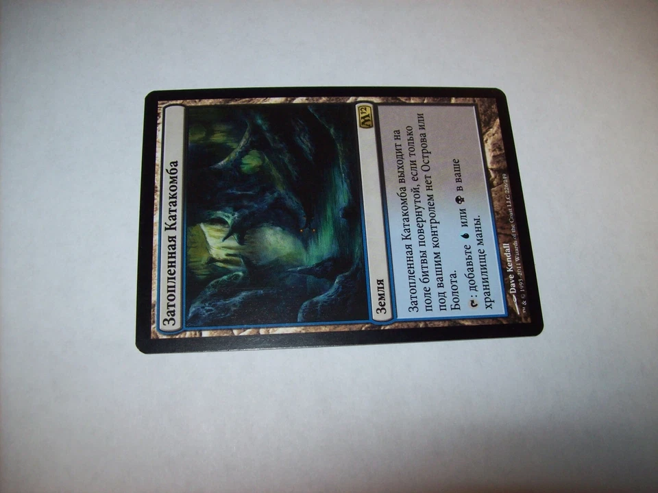 MTG Russian Drowned Catacomb x1 M12 Magic the Gathering Land Rare Free Shipping - Image 2 of 3