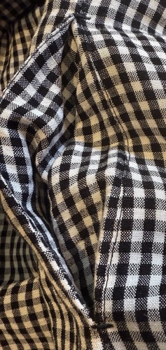 Tommy Bahama Womens Black White Gingham Linen Blend Off The Shoulder Dress Med. - Picture 5 of 12