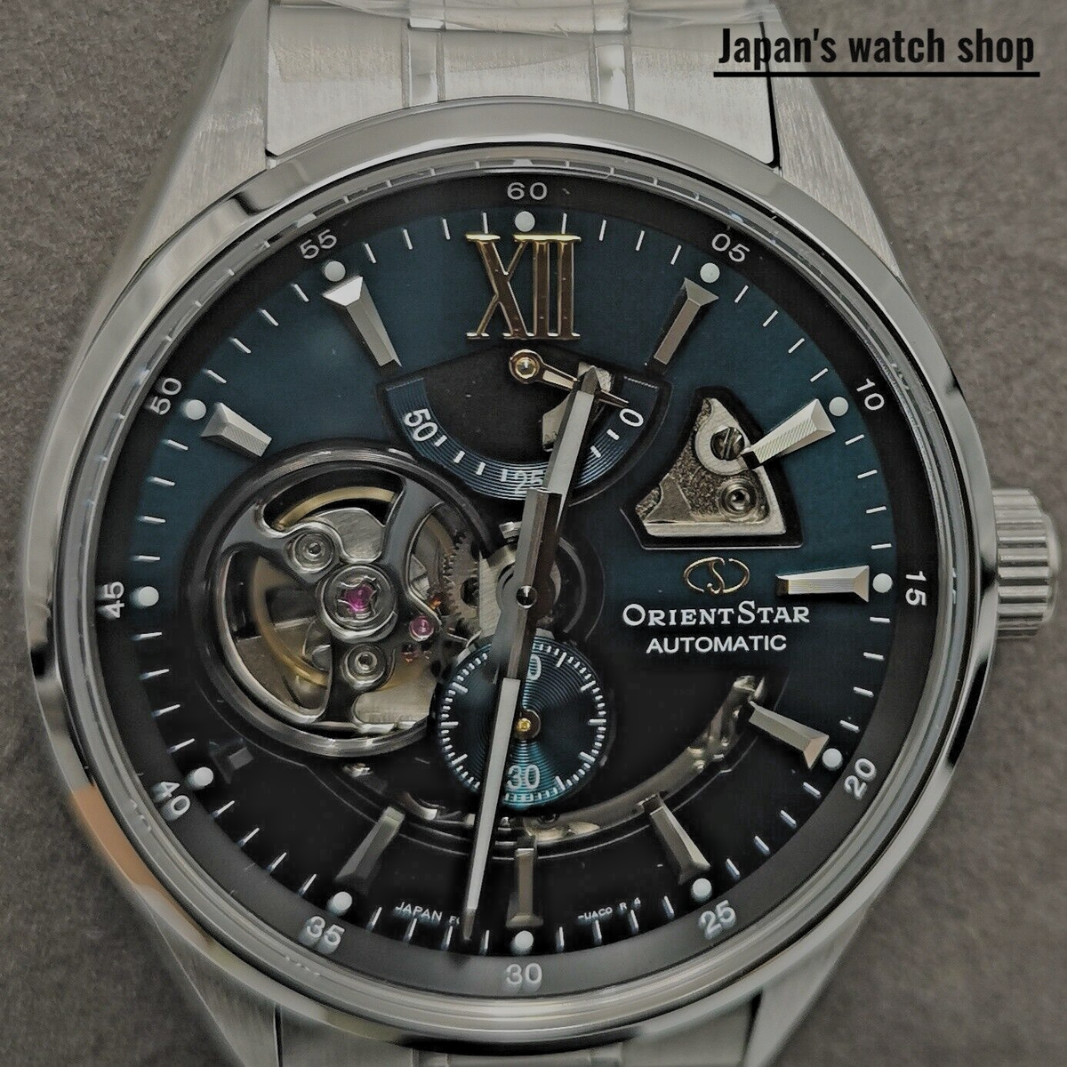 ORIENT STAR Modern Skeleton RK-AV0114E Green Automatic Men's Watch
