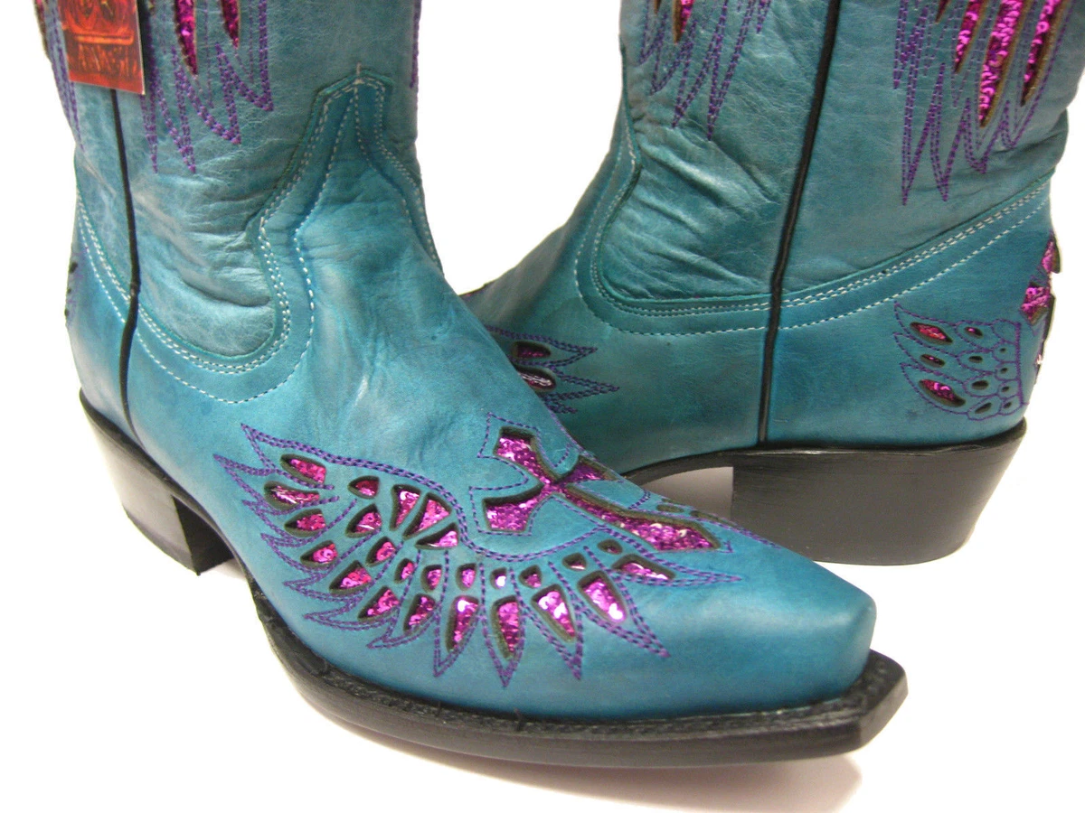 Womens turquoise hotsell western boots