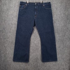 Levis 517 Jeans Mens 44x29 Blue Boot Cut Western Cowboy Dark Wash Denim Zip Fly