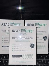 Lot 3 Real White by Primal Life Teeth Whitening Gel Pods- 30 Treatments SEALED 