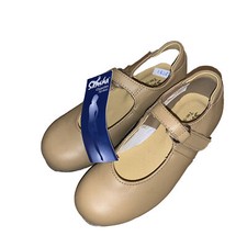 Sansha Tap Shoes Girls Size 9.5 Tan Leather NEW