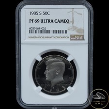 1985 S Kennedy Half Dollar NGC PF69 Ultra Cameo