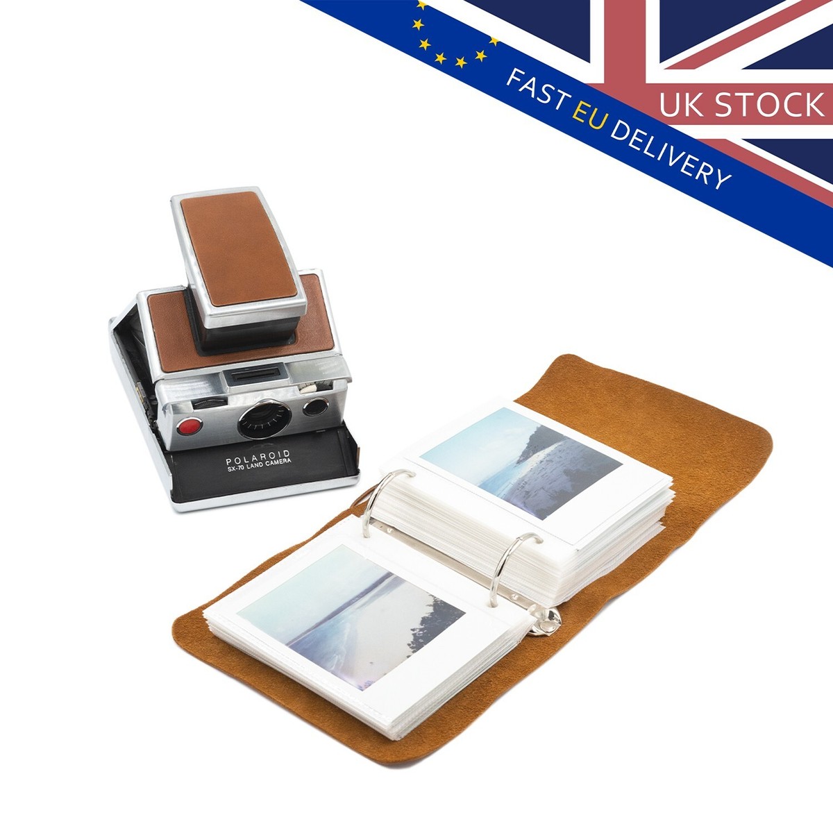 Hand Made Leather photo album for Polaroid film 600/iType