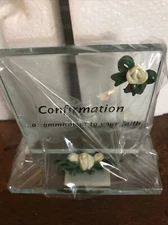 GLASS PLAQUE FOR Confirmation “Confirmation...A Commitment To Your Faith” New