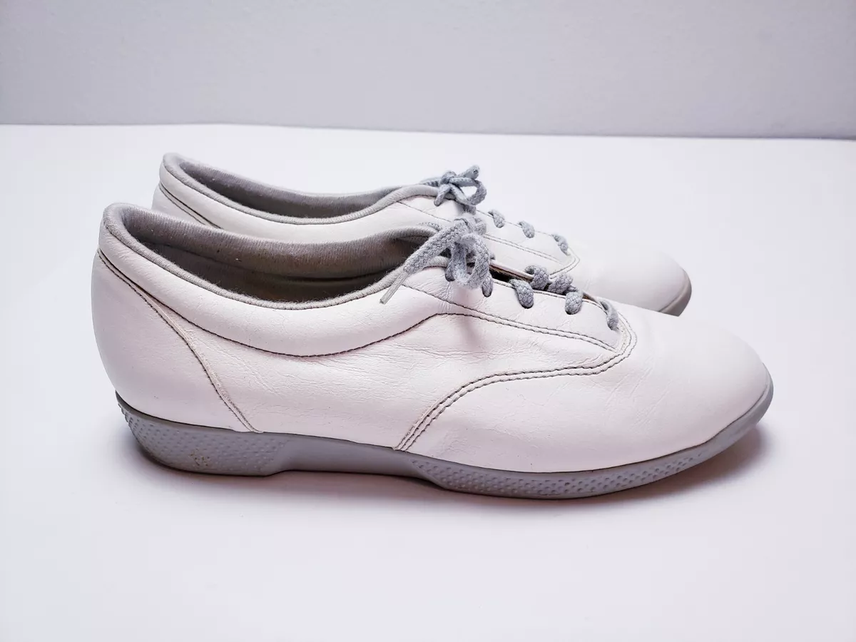 Life Stride Soft System Shoes 7.5 AA White Lace Up Comfort Sneakers Womens i