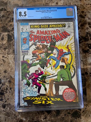 Amazing Spider-man Annual #6, CGC 8.5, 1st Appearance Sinister Six
